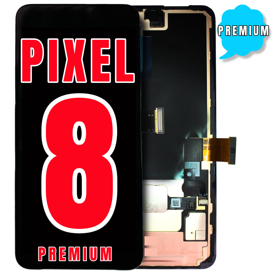 For Google Pixel 8 OLED Screen Replacement With Frame / Without Finger Print Sensor (Premium) (All Colors)