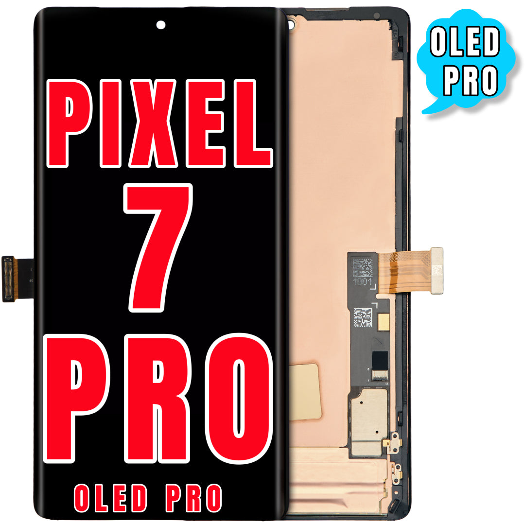 For Google Pixel 7 Pro OLED Screen Replacement With Frame / Without Finger Print Sensor (Oled Pro) (All Colors)