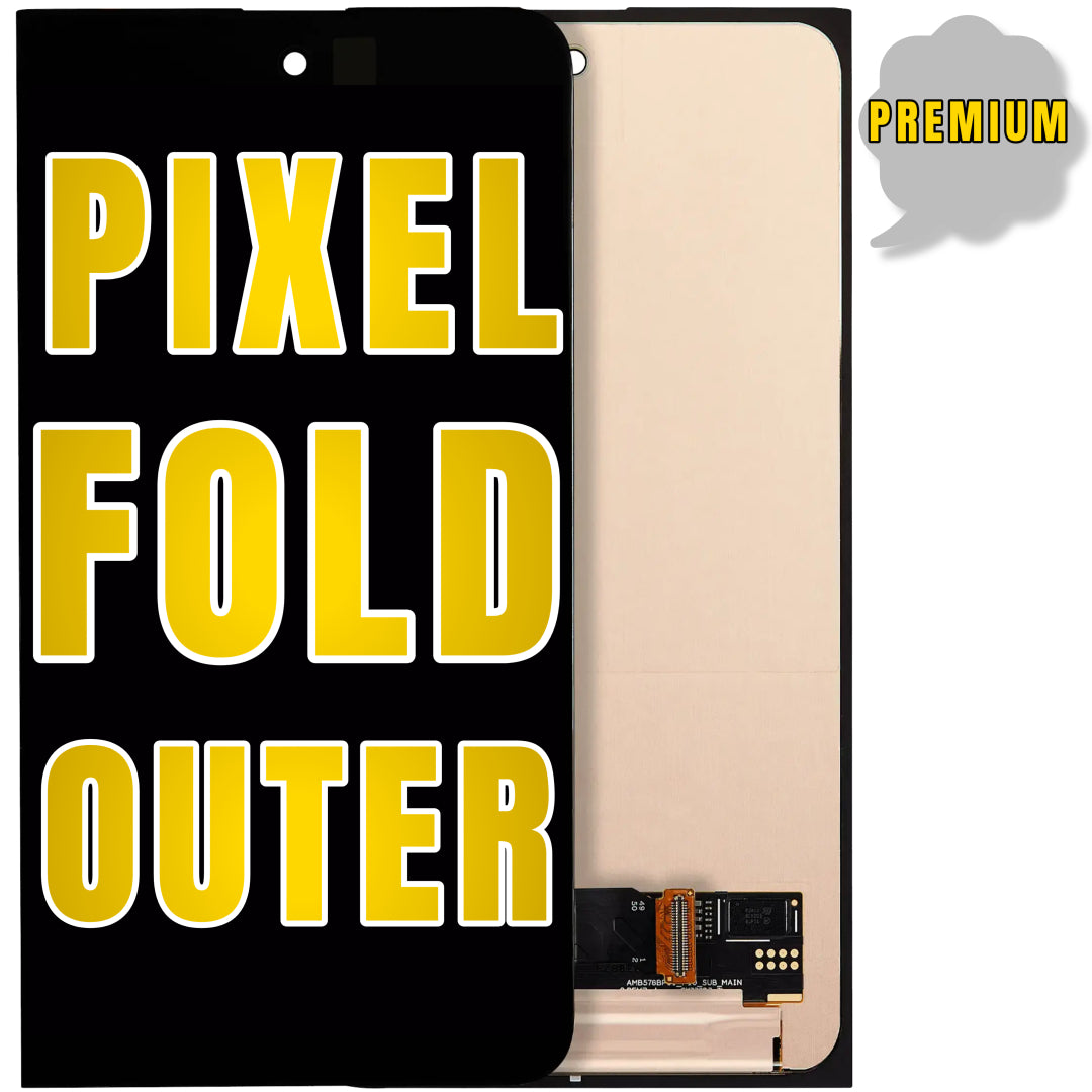 For Google Pixel Fold Outer OLED Screen Replacement Without Frame (Premium) (All Colors)