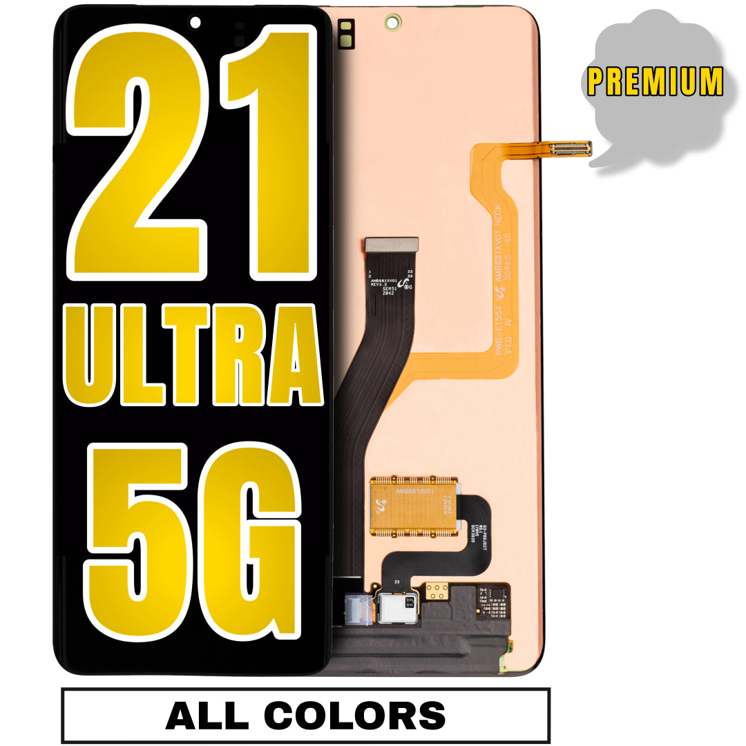 For Samsung Galaxy S21 Ultra 5G OLED Screen Replacement Without Frame (Premium) (All Colors)