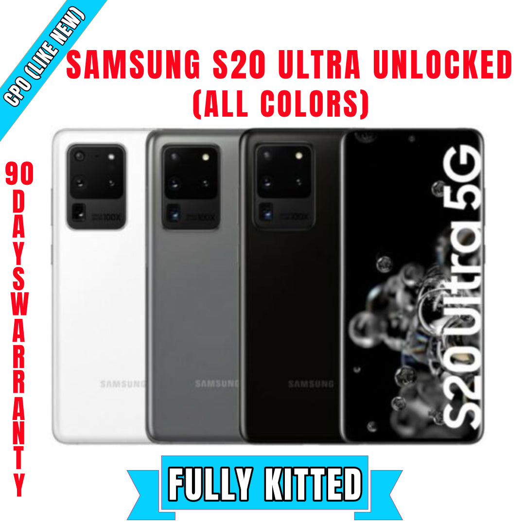 Samsung S20 Ultra 5G Factory Unlock (All Colors)