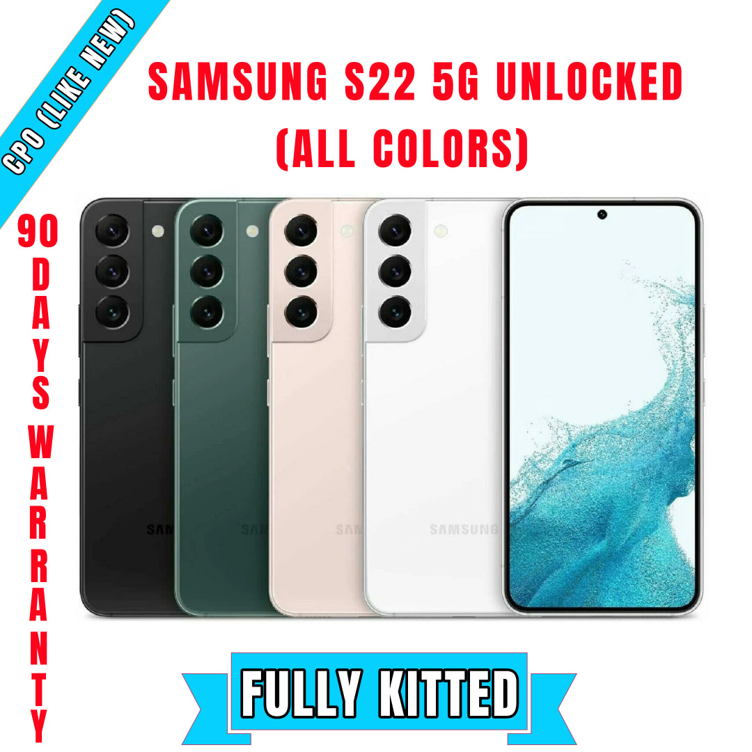 Samsung S22 5G Factory Unlock (All Colors)