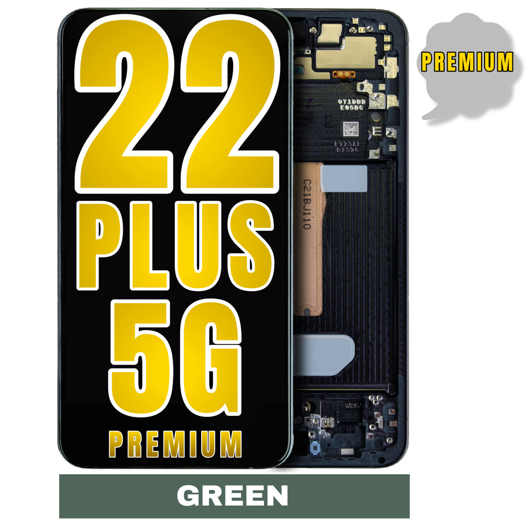 For Samsung Galaxy S22 Plus 5G OLED Screen Replacement With Frame (Premium) (Green)