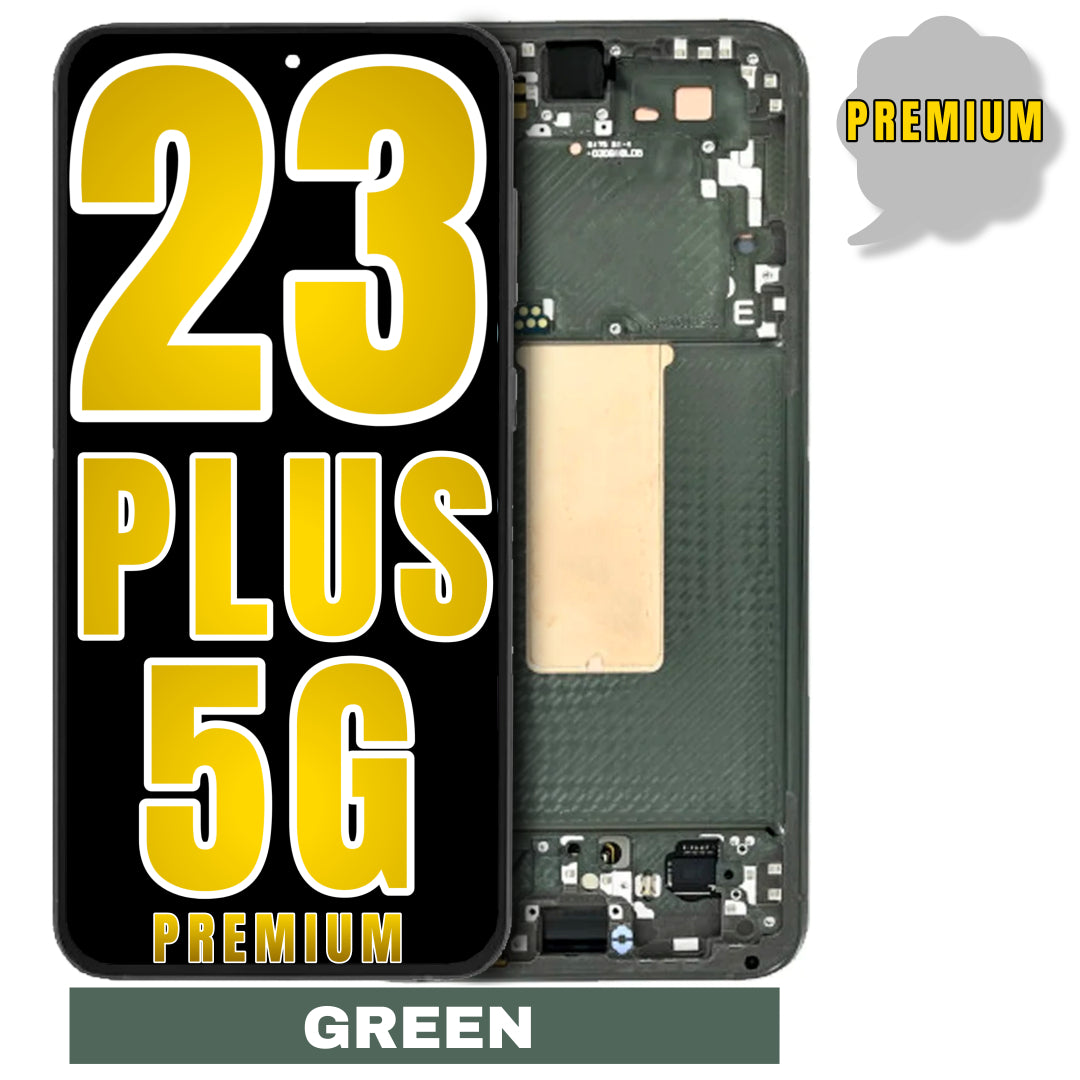 For Samsung Galaxy S23 Plus 5G Screen  Replacement With Frame (Premium) (Green)