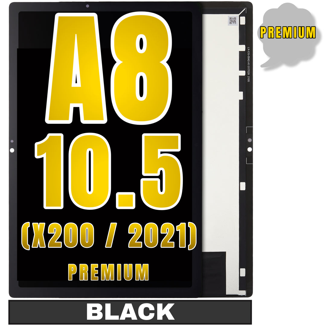 For Galaxy Tab A8 10.5" (X200 / X205 / 2021) LCD Screen Replacement Without Frame / WiFi Version (Premium) (Black)