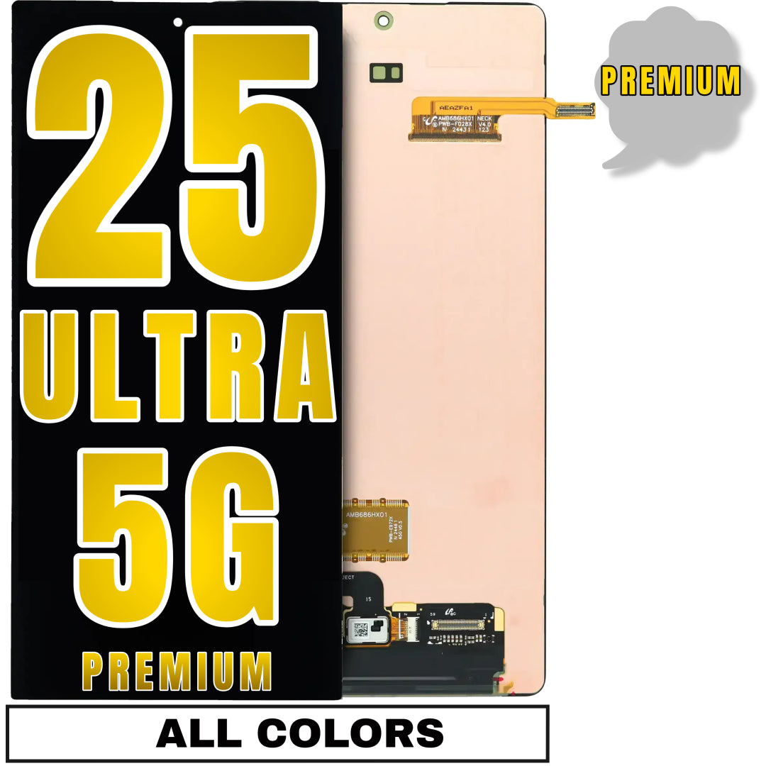 For Samsung Galaxy S25 Ultra 5G OLED Screen Replacement Without Frame (Premium) (All Colors)
