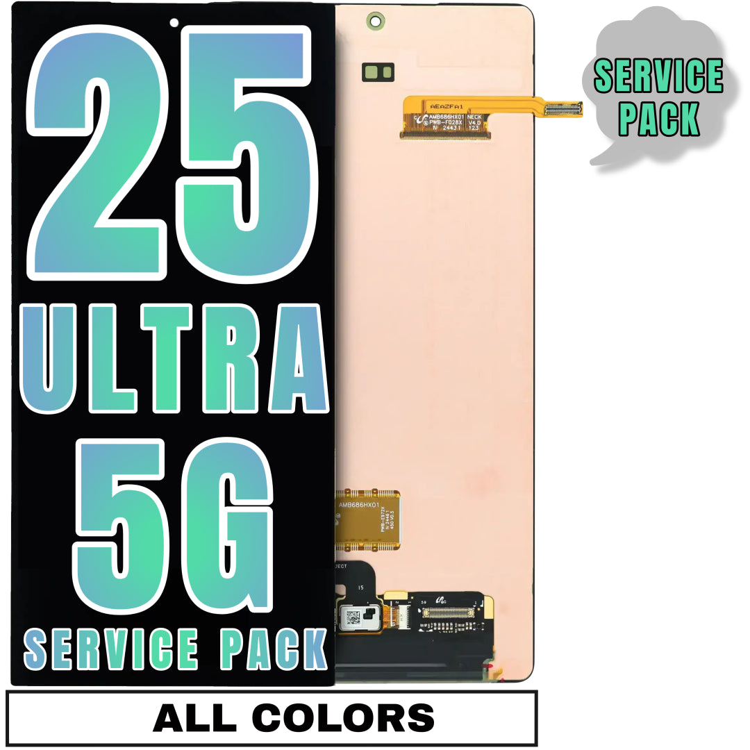 For Samsung Galaxy S25 Ultra 5G OLED Screen Replacement Without Frame (Service Pack) (All Colors)