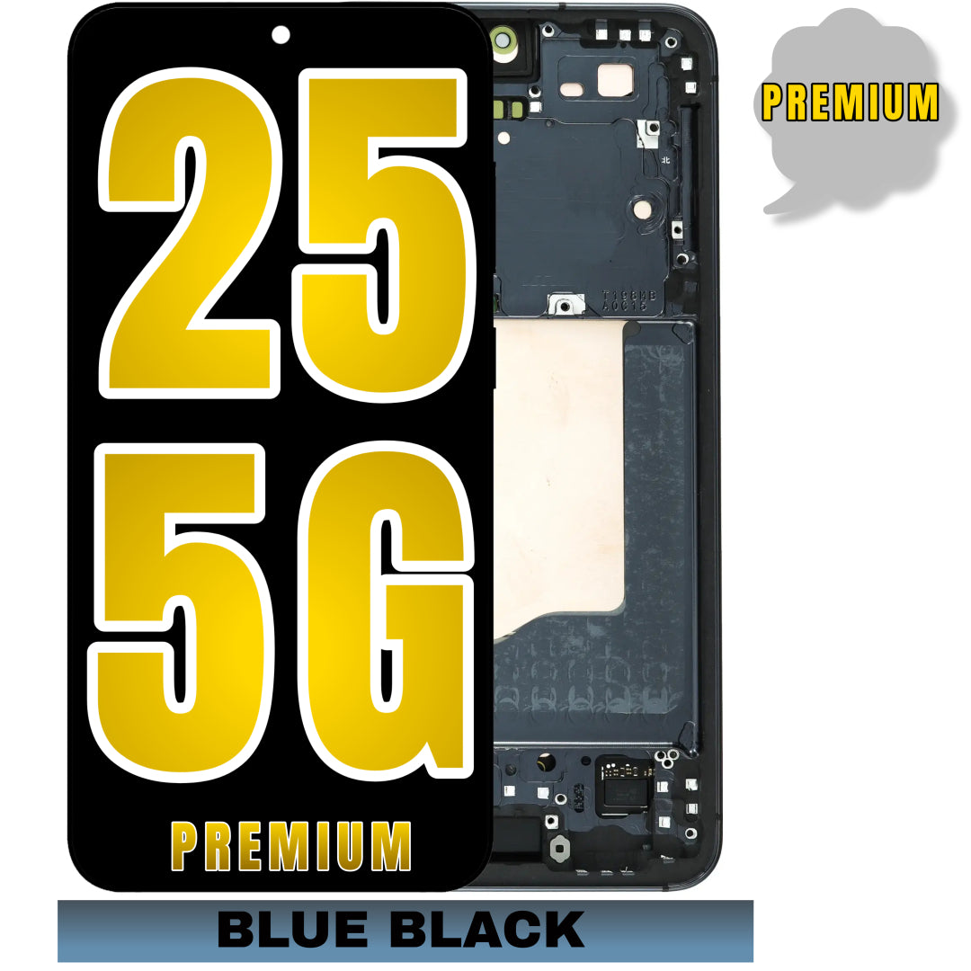 For Samsung Galaxy S25 5G OLED Screen Replacement With Frame / US & International Version (Premium) (Blue Black)