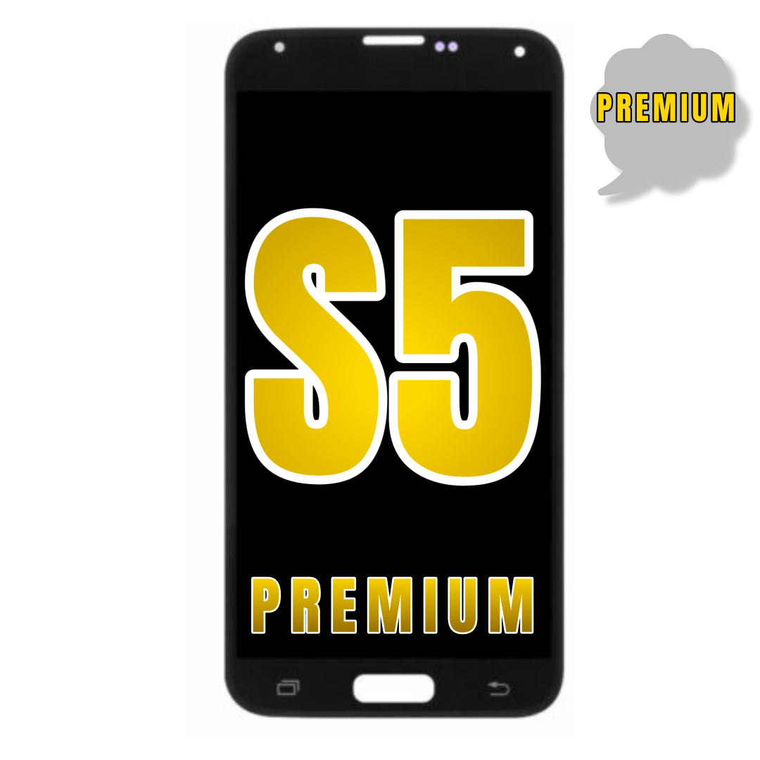 For Samsung Galaxy S5 OLED Screen Replacement Without Frame (Premium) (Charcoal Black)