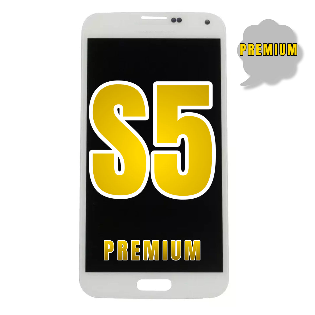 For Samsung Galaxy S5 OLED Screen Replacement Without Frame (Premium) (White)