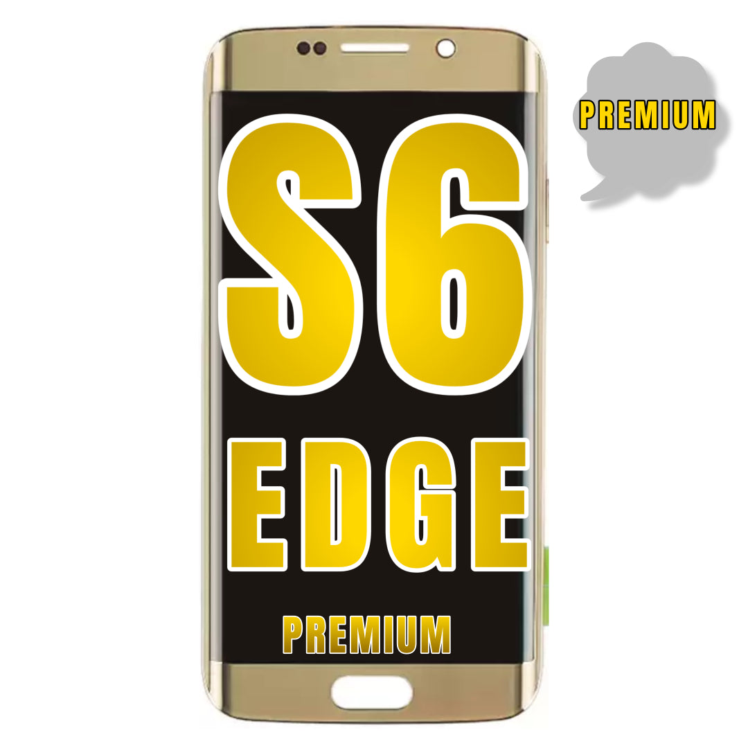 For Samsung Galaxy S6 Edge OLED Screen Replacement Without Frame (Premium) (Gold)
