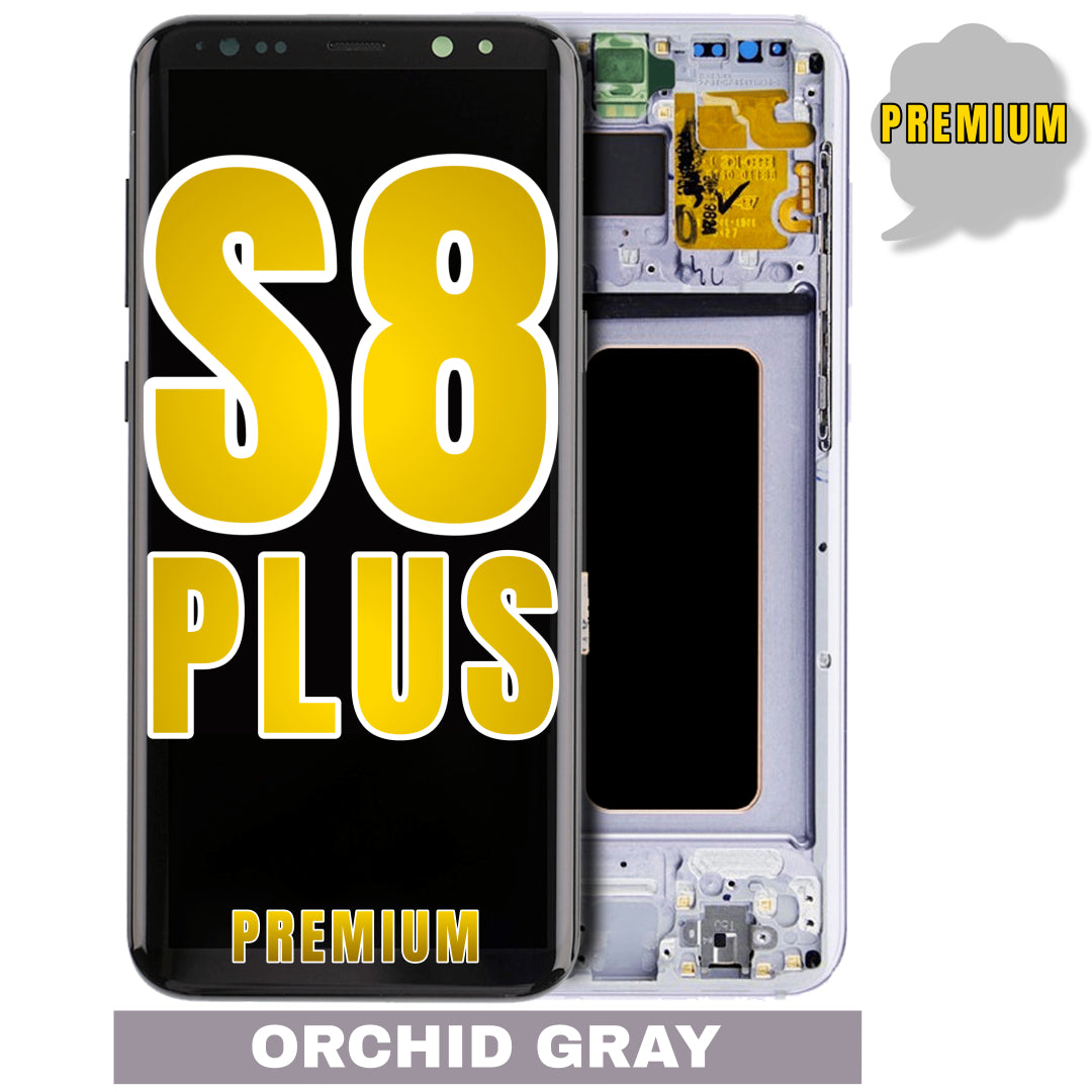 For Samsung Galaxy S8 Plus OLED Screen Replacement With Frame (Premium) (Orchid Gray)