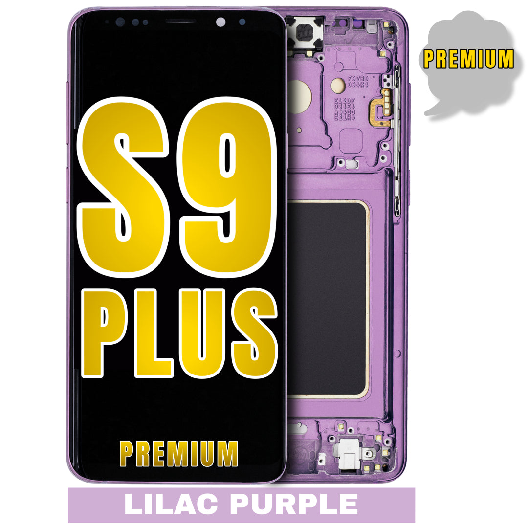 For Samsung Galaxy S9 Plus OLED Screen Replacement With Frame (Premium) (Lilac Purple)