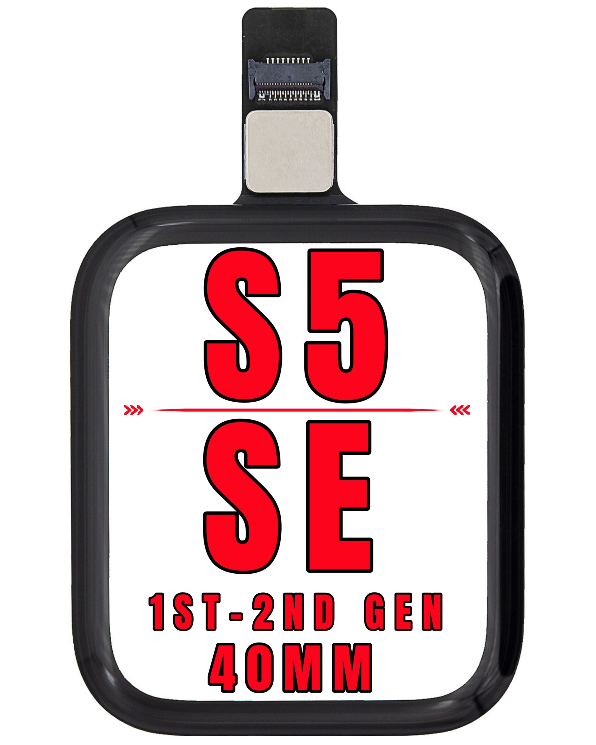 For Watch Series 5 / SE 1st Gen / SE 2nd Gen (40MM) Digitizer Glass Replacement (Glass Separation Required)