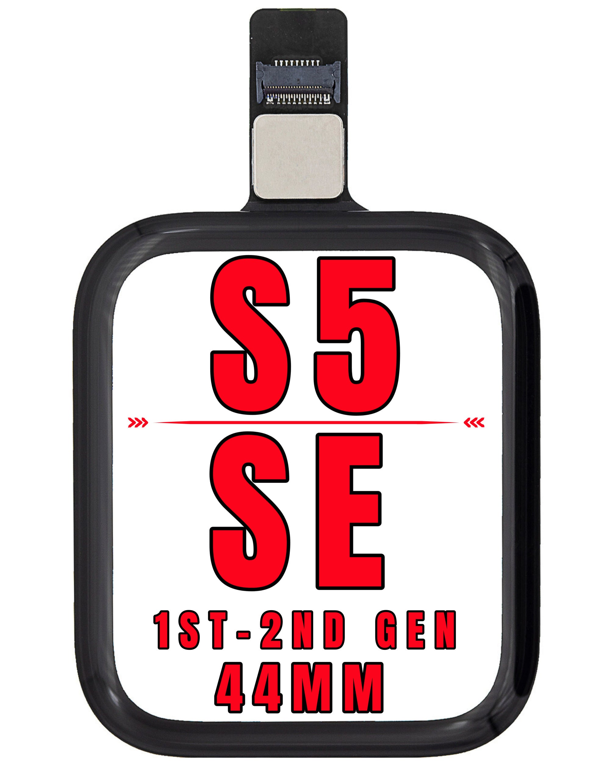 For Watch Series 5 / SE 1st Gen / SE 2nd Gen (44MM) Digitizer Glass Replacement (Glass Separation Required)