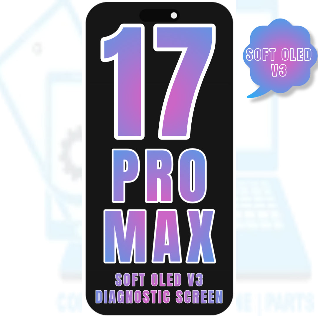 For iPhone 17 Pro Max OLED Screen Replacement / NONE OEM (Support Diagnostic Screen) (Soft Oled V3)