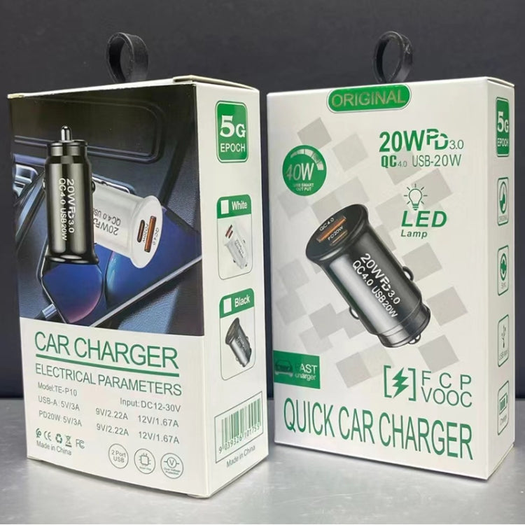 20W Dual USB Type-C Car Charger