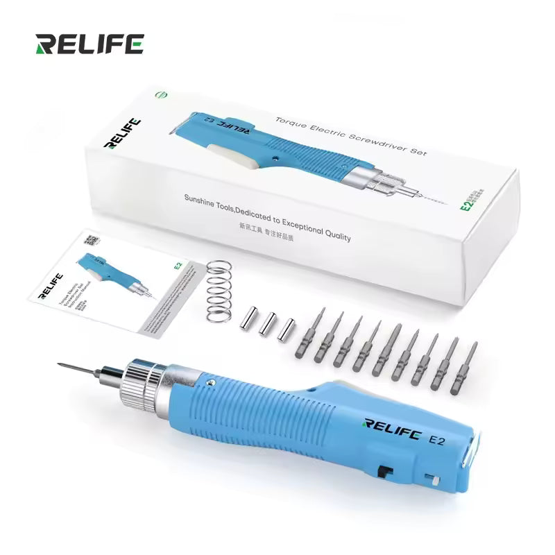 RELIFE E2 Torque Electric Screw Batch Set for Mobile Phone Repair Tools