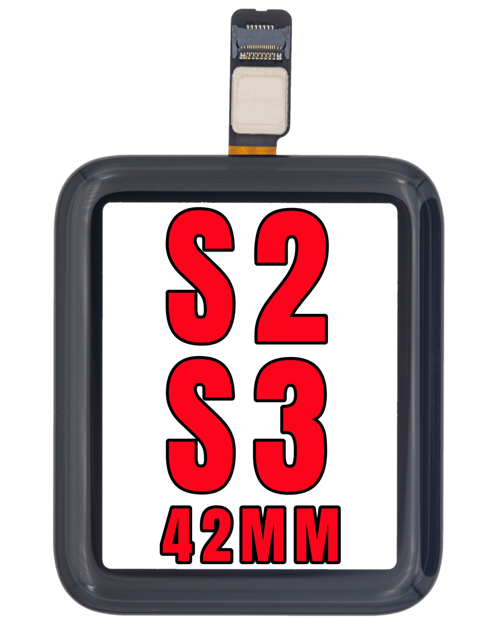 For Watch Series 2 / 3 (42MM) Digitizer Glass Replacement (Glass Separation Required)