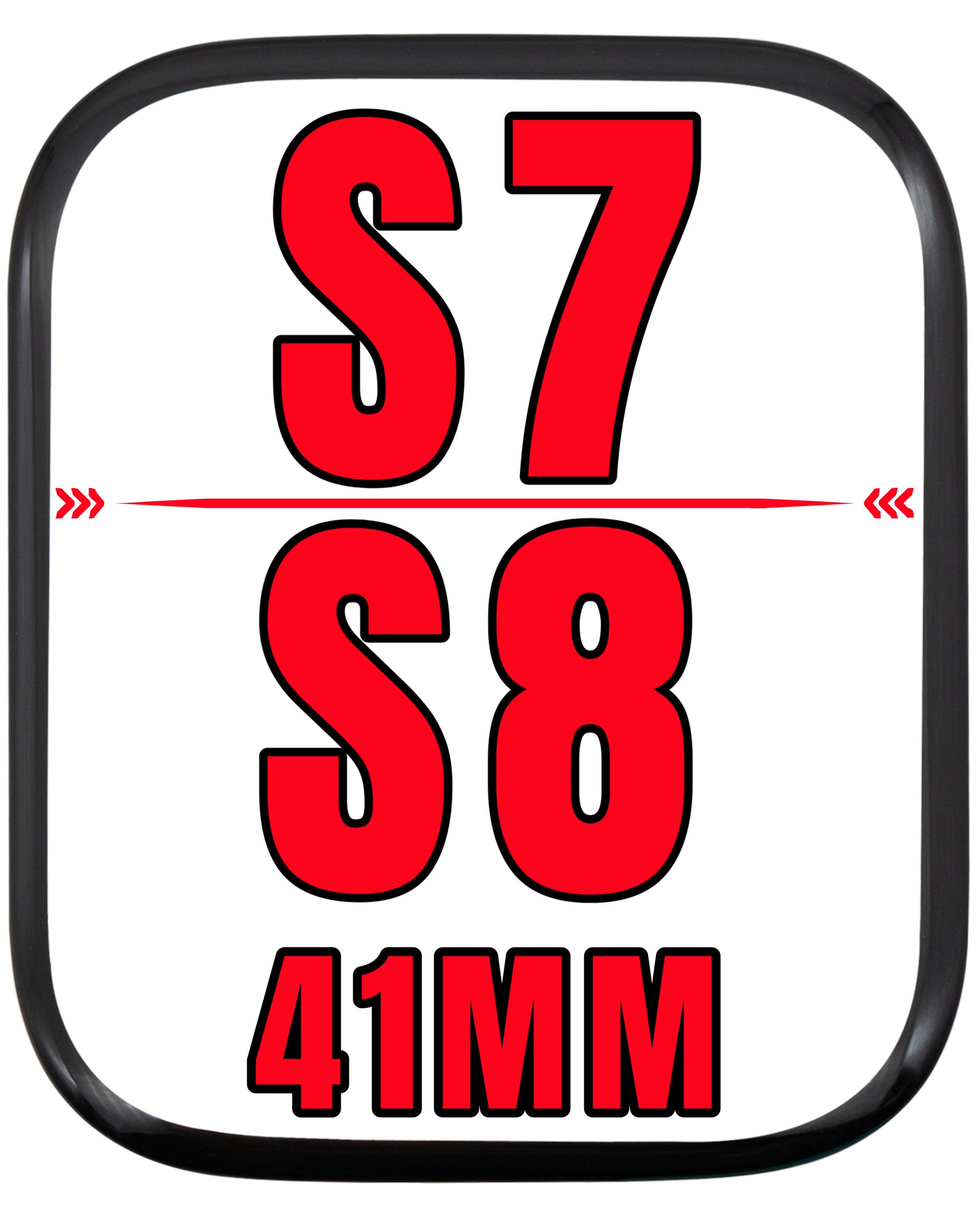 For Watch Series 7 / 8 / 9 (41MM) Glass Replacement With OCA Pre-Install (Glass Separation Required)