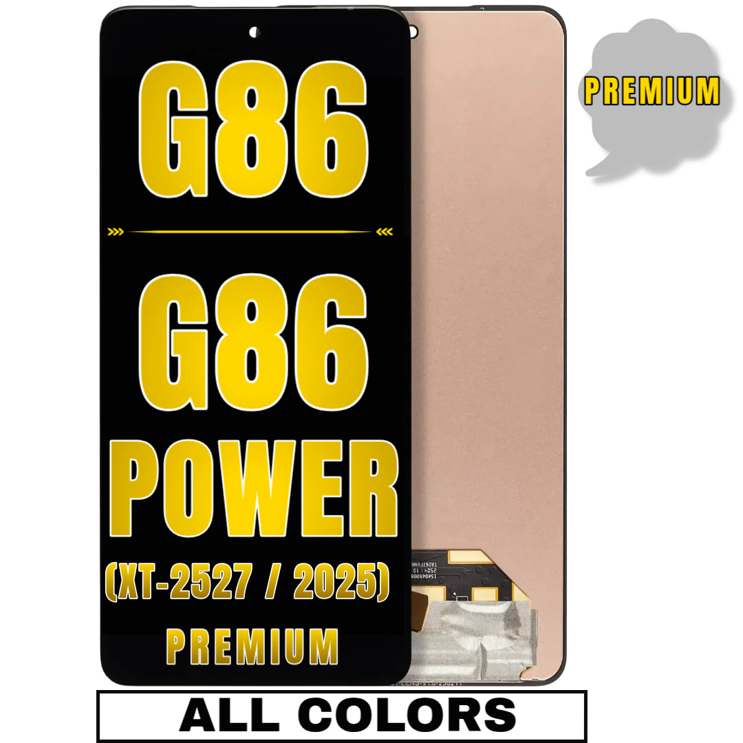 For Moto G86 / G86 Power 5G (XT-2527 / 2025) OLED Screen Replacement Without Frame (Premium) (All Colors)