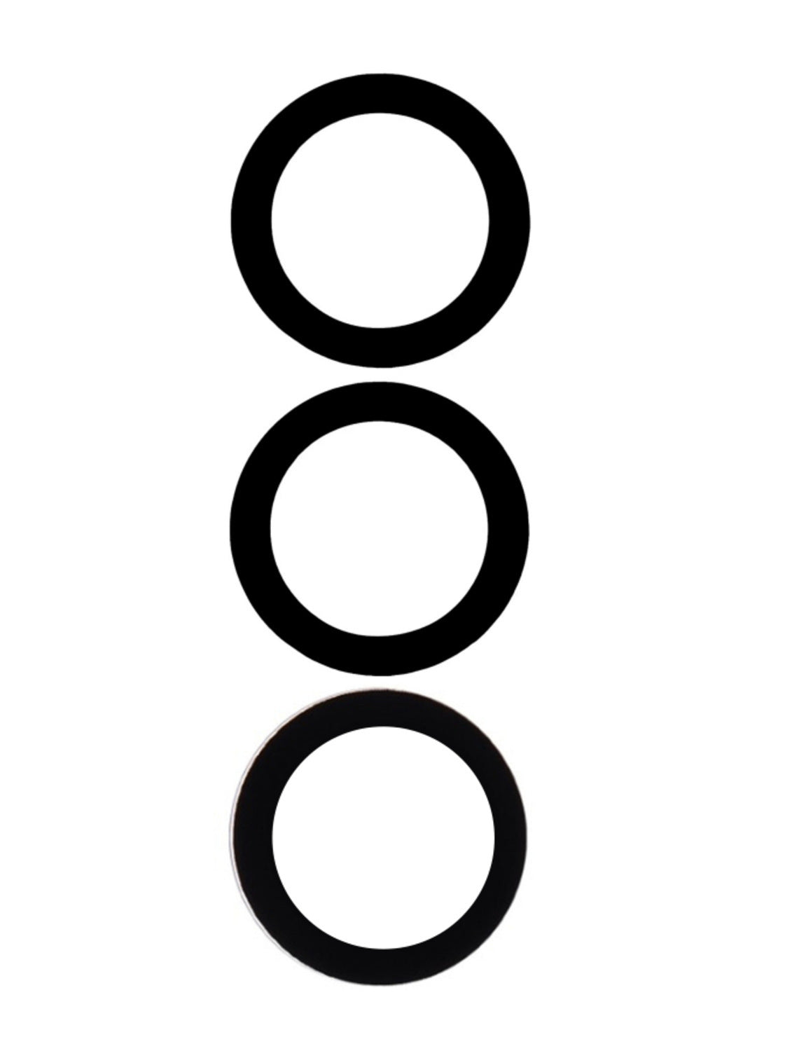 For Samsung Galaxy A25 5G (A256 / 2023) Back Camera Lens Replacement / Glass Only (3 Pcs / Set)