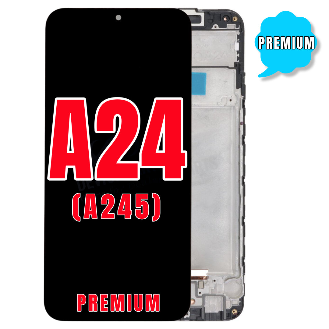 For Samsung Galaxy A24 (A245 / 2023) LCD Screen Replacement With Frame (Premium) (All Colors)