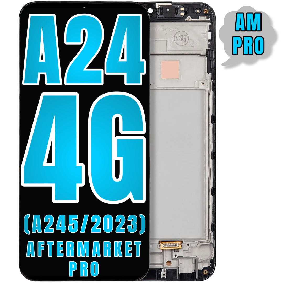 For Samsung Galaxy A24 4G (A245 / 2023) LCD Screen Replacement With Frame (Aftermarket Pro) (All Colors)