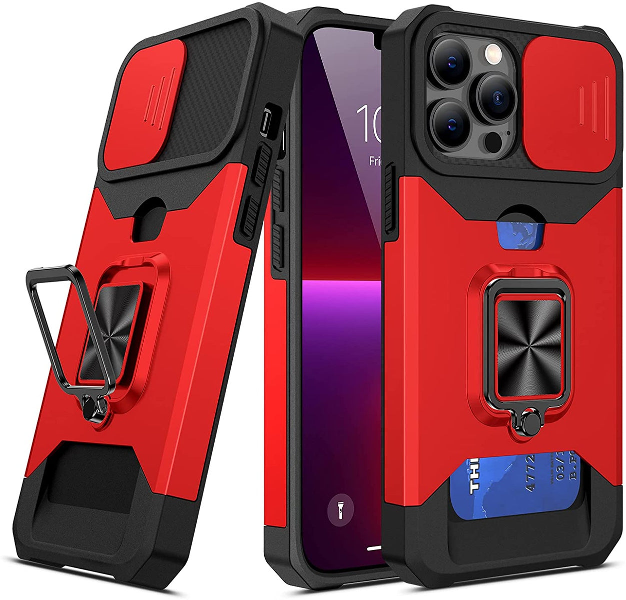 For iPhone Shockproof Case With Camera Cover