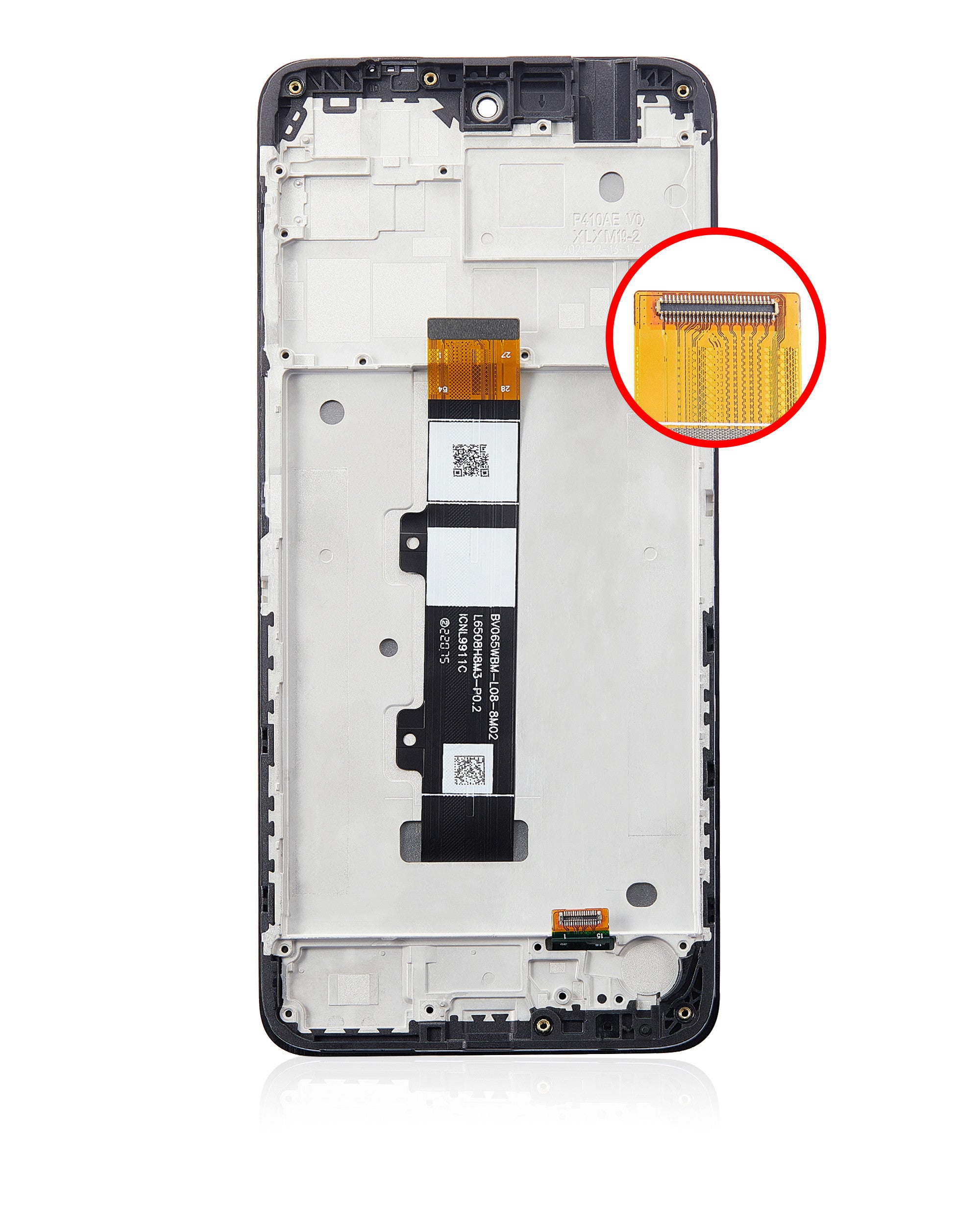 For Moto G22 (XT-2231 / 2022) LCD Screen Replacement With Frame (Premium) (Black)