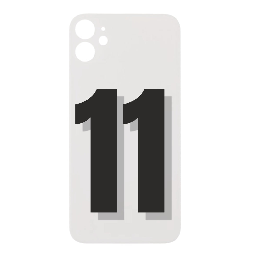For iPhone 11 Bigger Camera Hole Back Glass Replacement (All Color)
