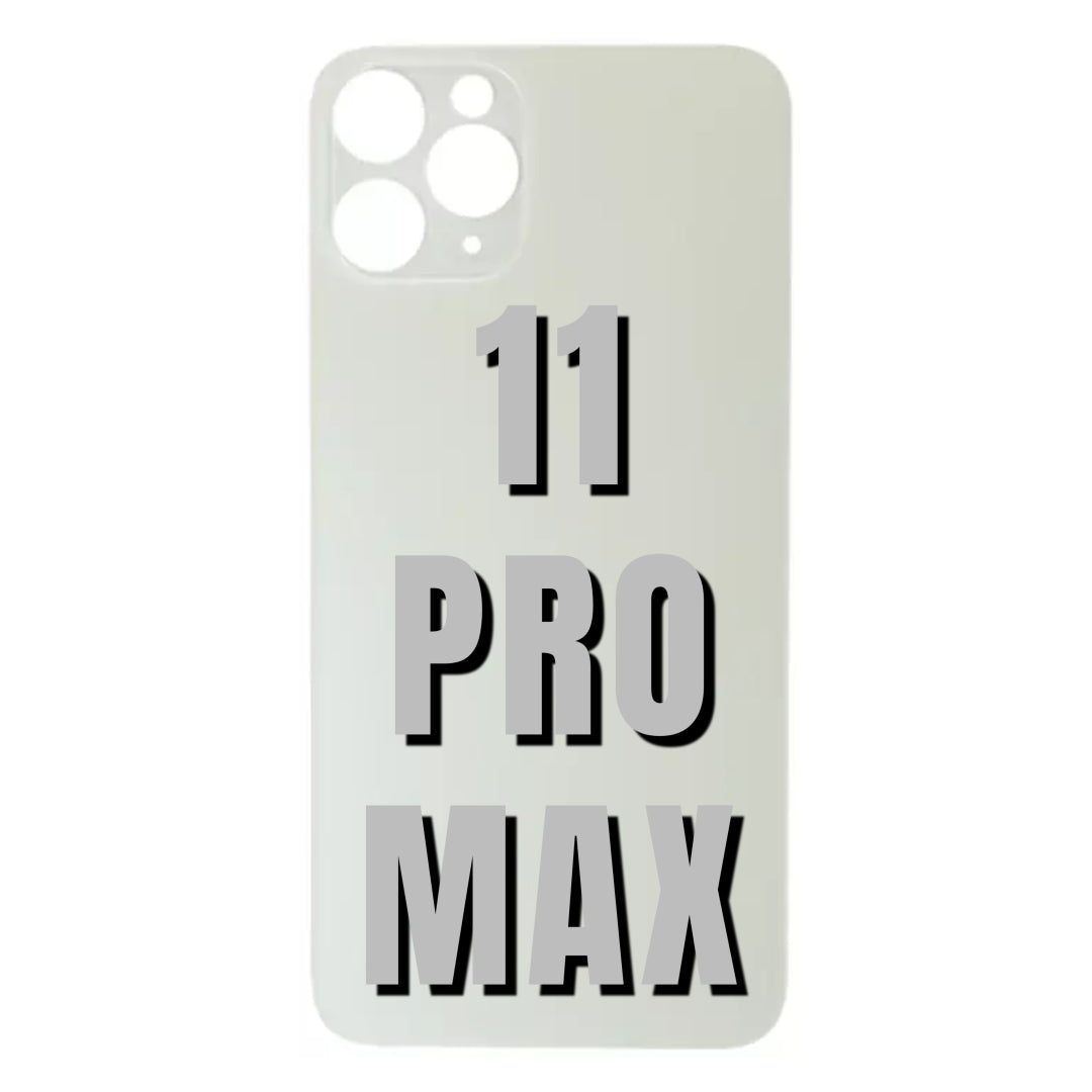 For iPhone 11 Pro Max Bigger Camera Hole Back Glass Replacement (All Color)