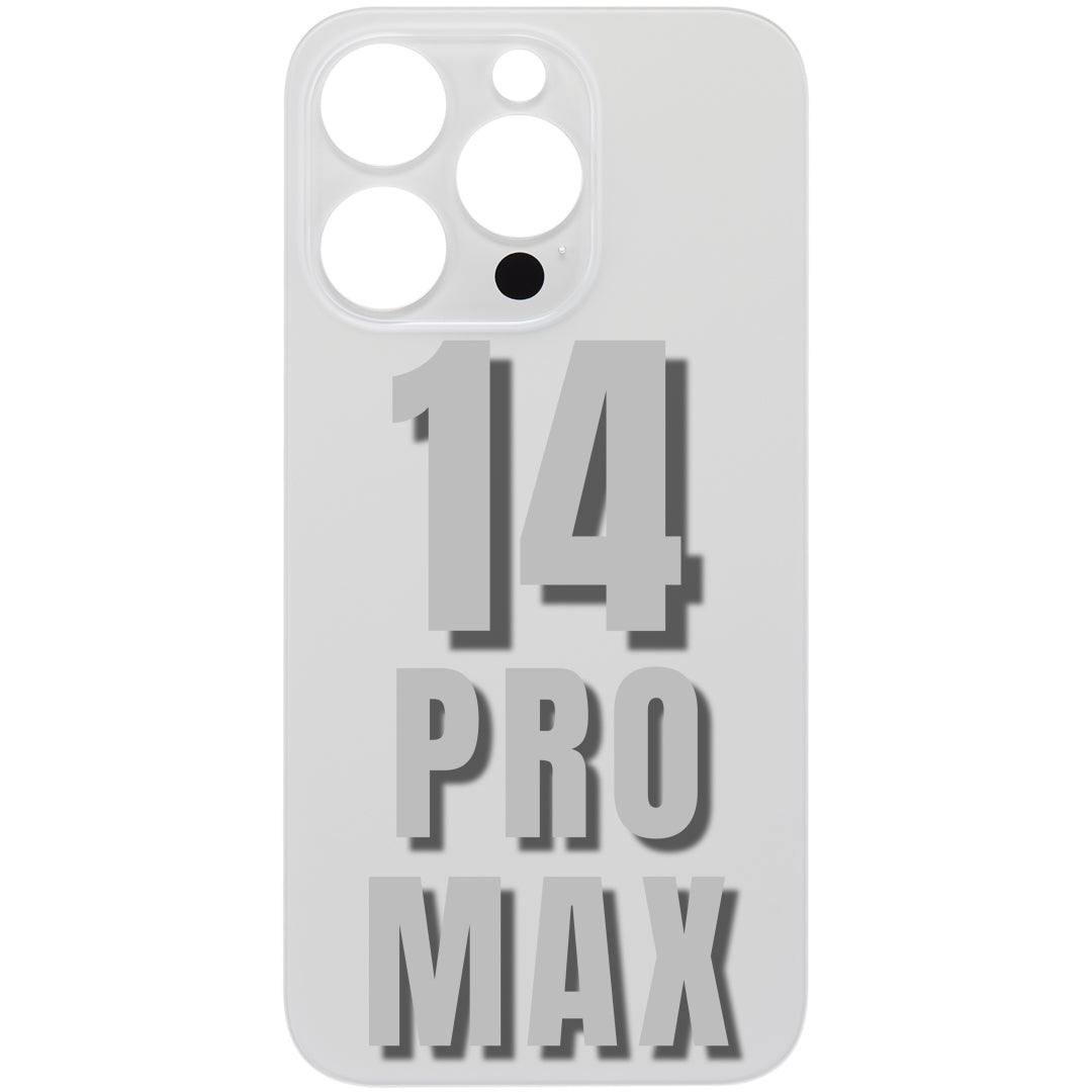 For iPhone 14 Pro Max Bigger Camera Hole Back Glass Replacement (All Color)