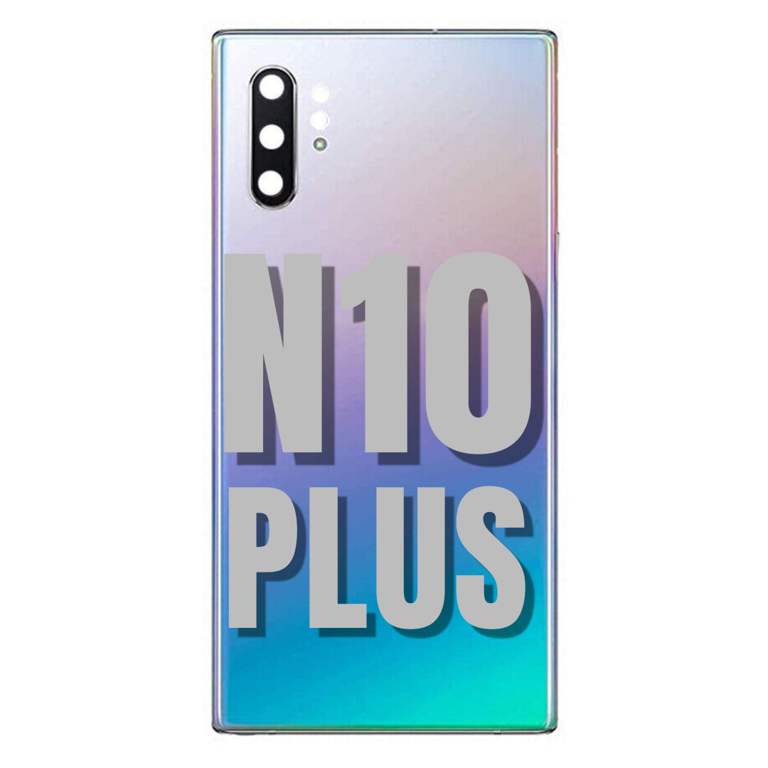 For Samsung Galaxy Note 10 Plus Back Glass Cover Replacement With Camera Lens (All Colors)