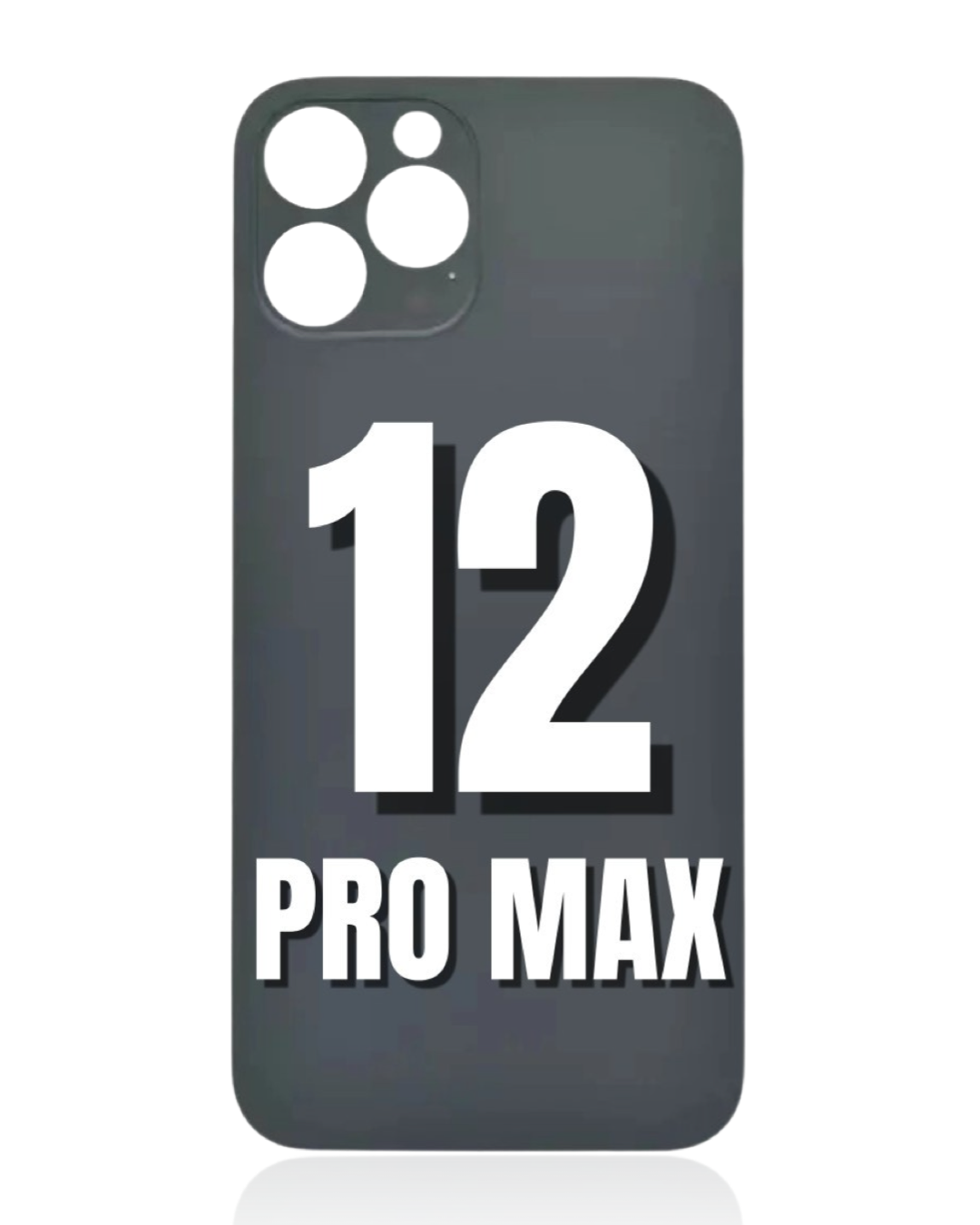 For iPhone 12 Pro Max Bigger Camera Hole Back Glass Replacement (All Color)