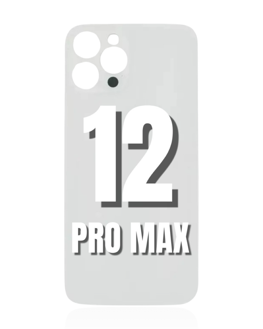 For iPhone 12 Pro Max Bigger Camera Hole Back Glass Replacement (All Color)