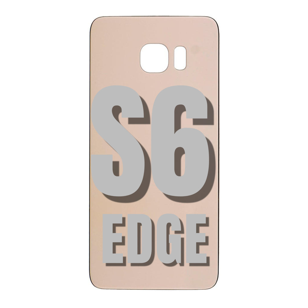 For Samsung Galaxy S6 Edge Back Glass Cover Replacement Without Camera Lens (All Colors)