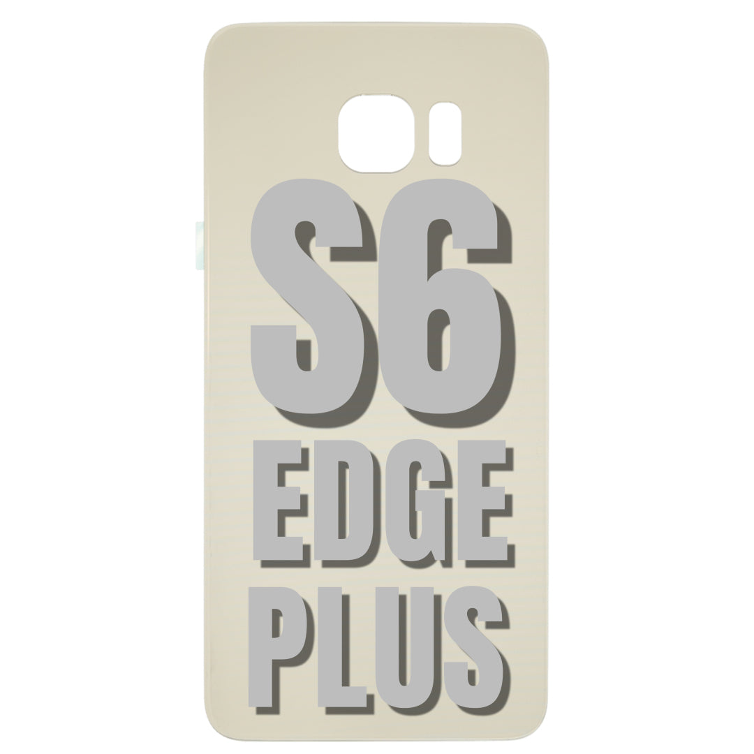 For Samsung Galaxy S6 Edge Plus Back Glass Cover Replacement Without Camera Lens (All Colors)