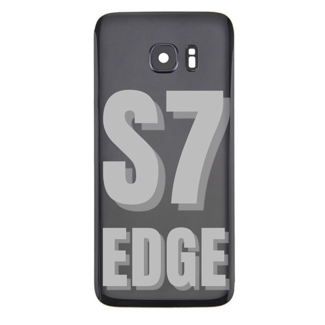For Samsung Galaxy S7 Edge Back Glass Cover Replacement With Camera Lens (All Colors)