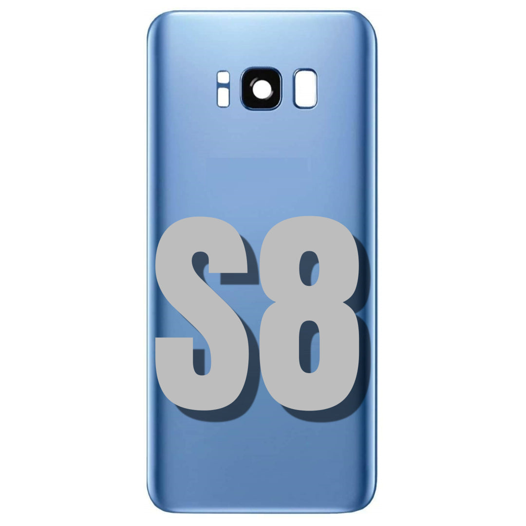 For Samsung Galaxy S8 Back Glass Cover Replacement With Camera Lens (All Colors)