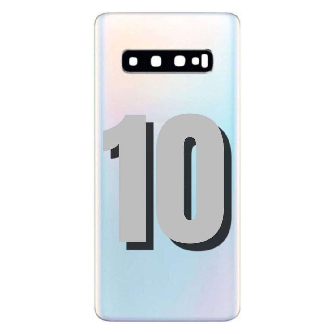 For Samsung Galaxy S10 Back Glass Cover Replacement With Camera Lens (All Colors)