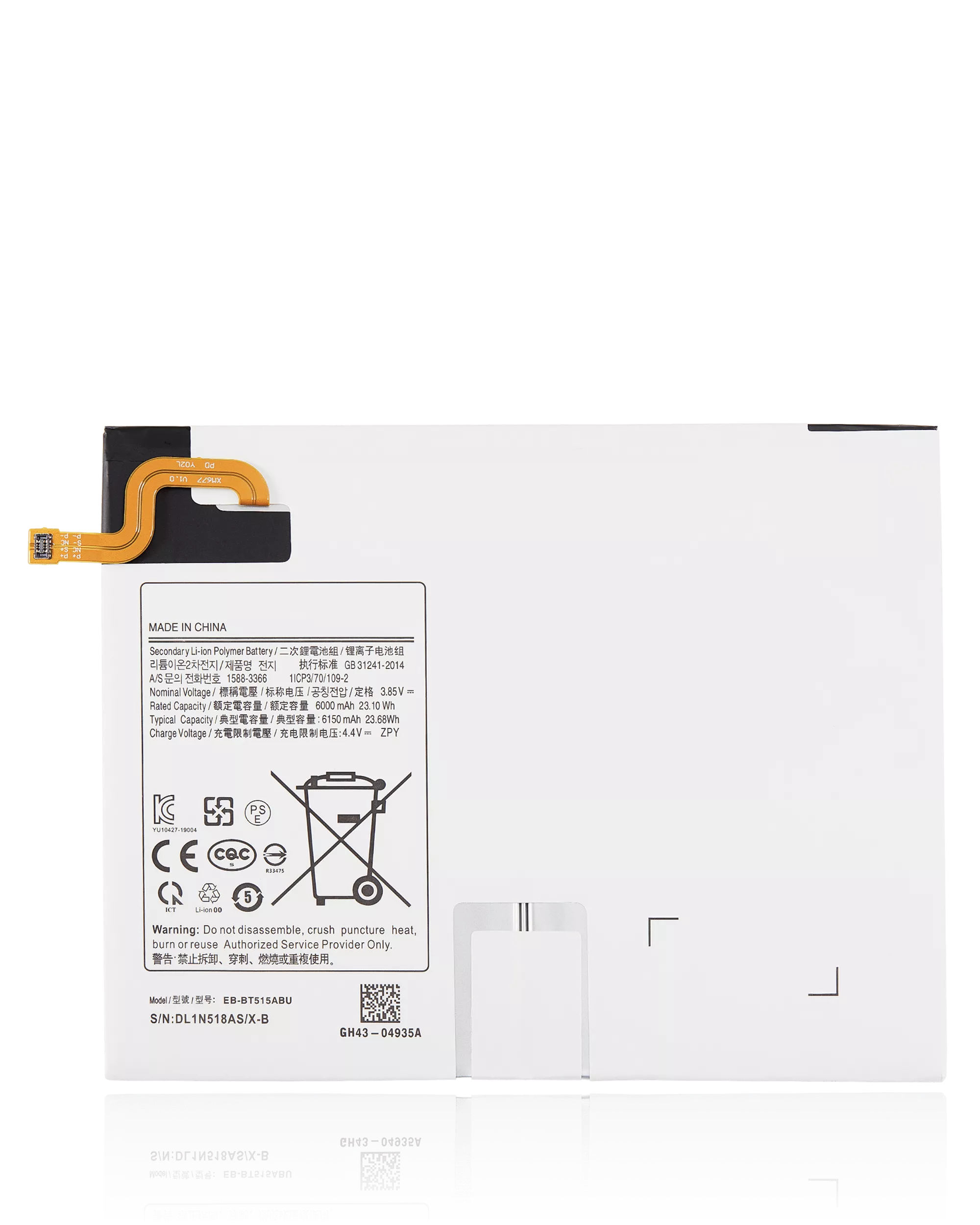 For Galaxy Tab A 10.1" (T510-T515-T517 / 2019) Battery Replacement