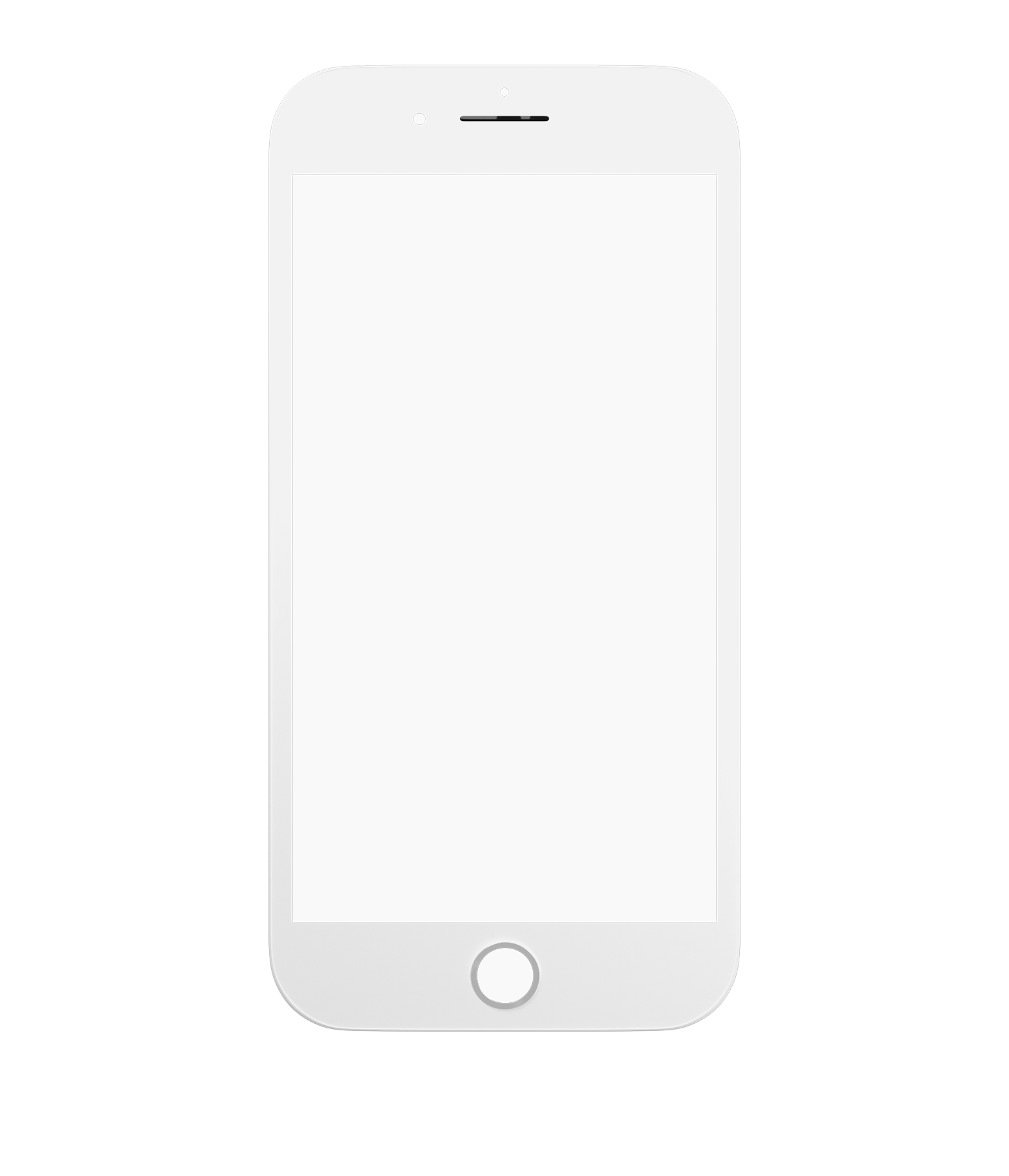 For iPhone 8 Front Glass Replacement / Digitizer Touch With Glass + OCA Pre-Installed + Frame (White)