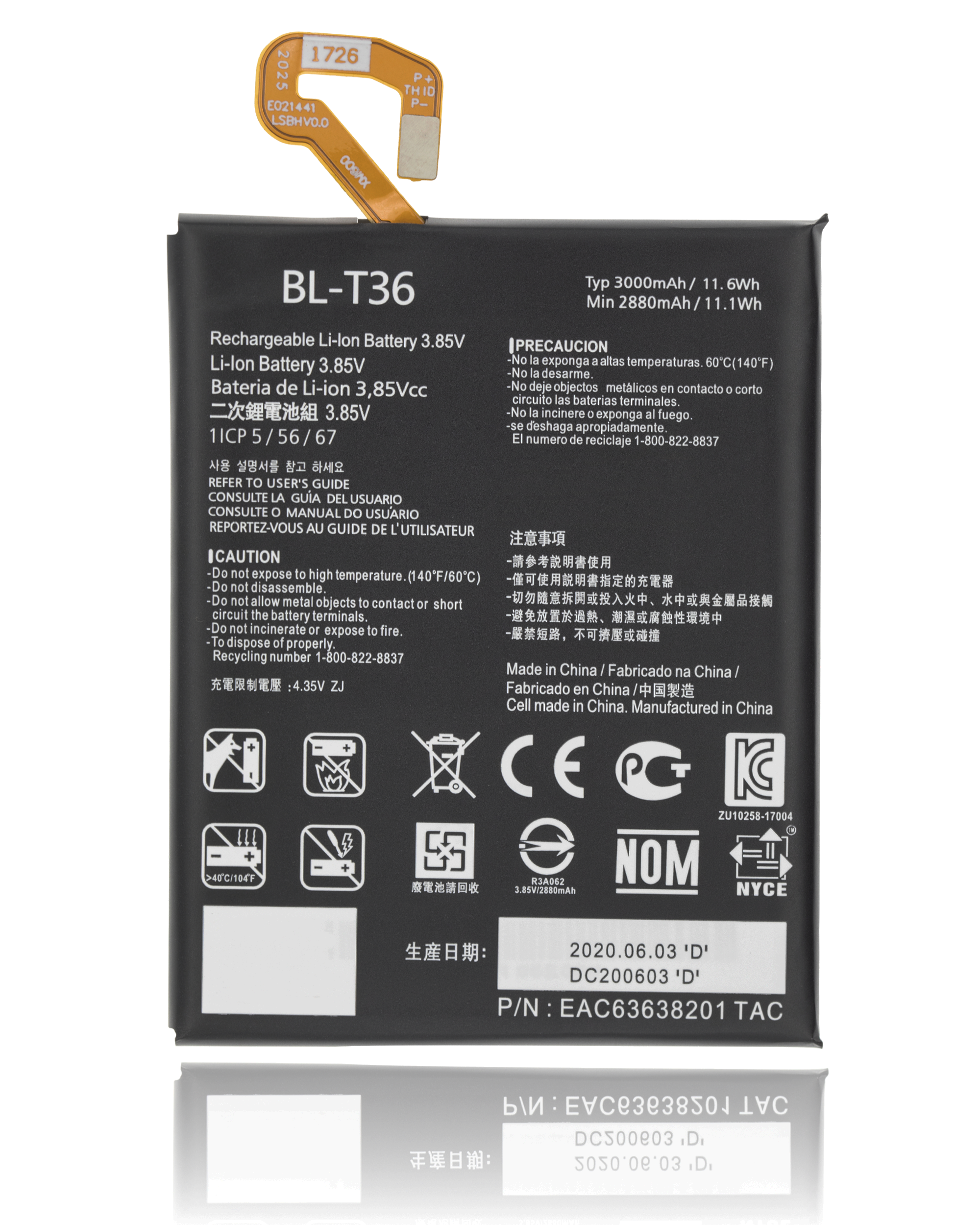 For LG K30 (2018) / K10 (2018) Battery Replacement (High Capacity)