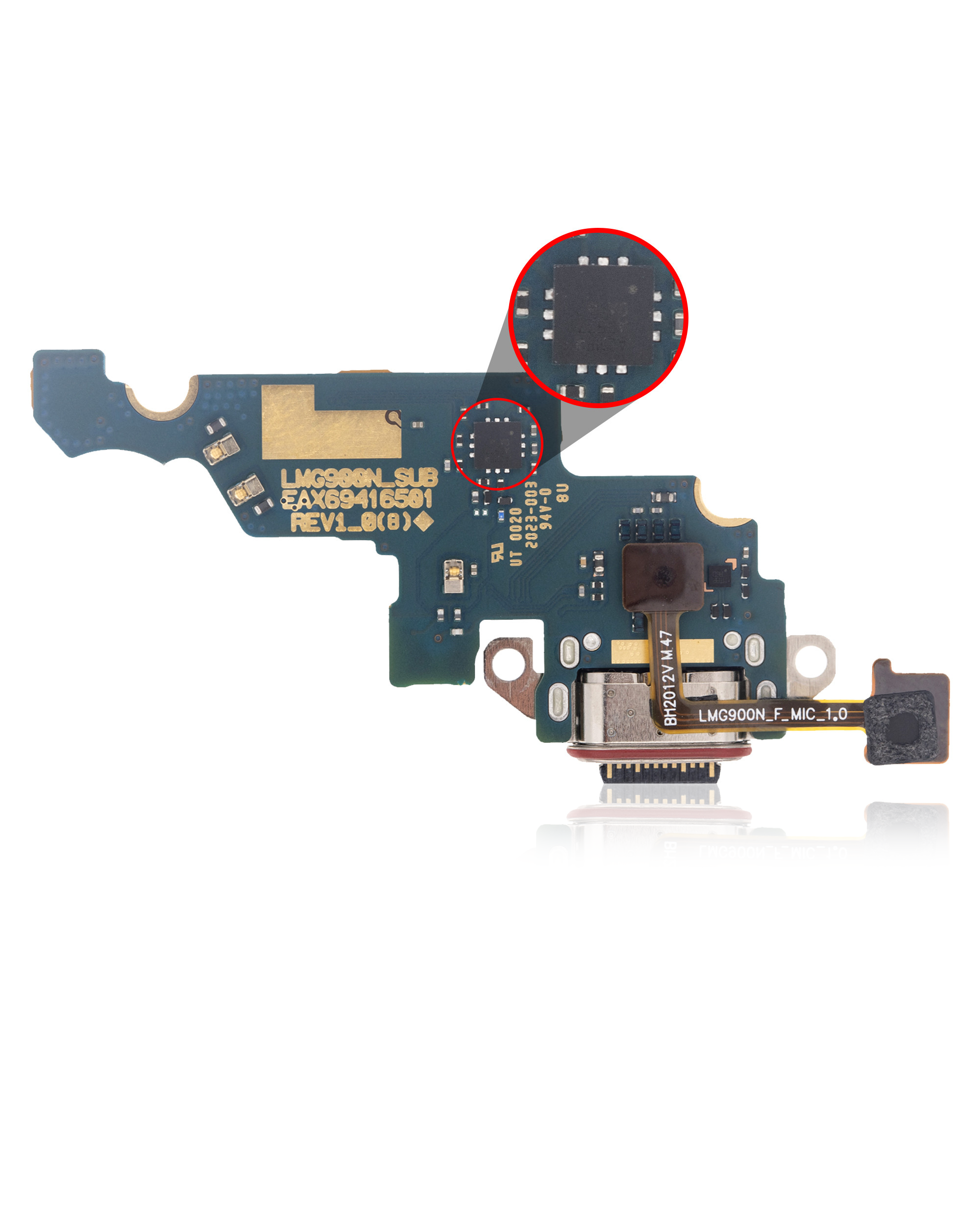 For LG Velvet Charging Port With Board Replacement (US Version)