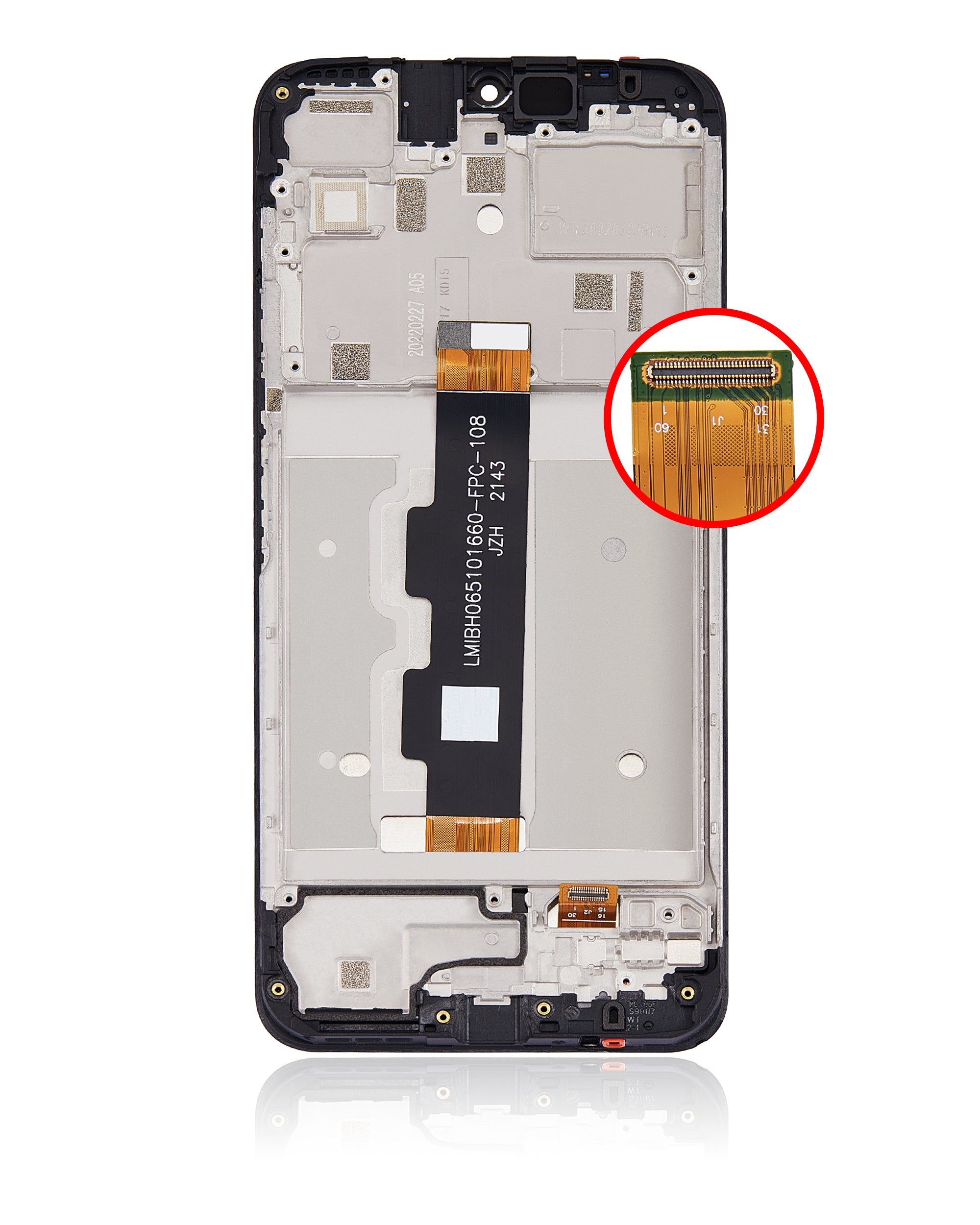 For T-Mobile Revvl V LCD Screen Replacement With Frame (All Colors)