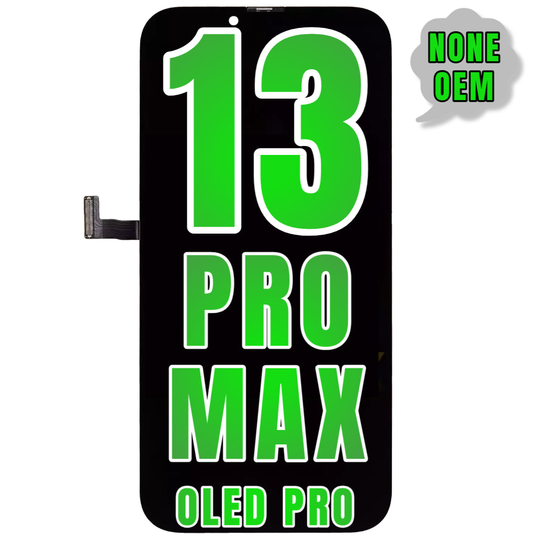 For iPhone 13 Pro Max OLED Screen Replacement / NONE OEM (Support Diagnostic Screen) (Oled Pro)