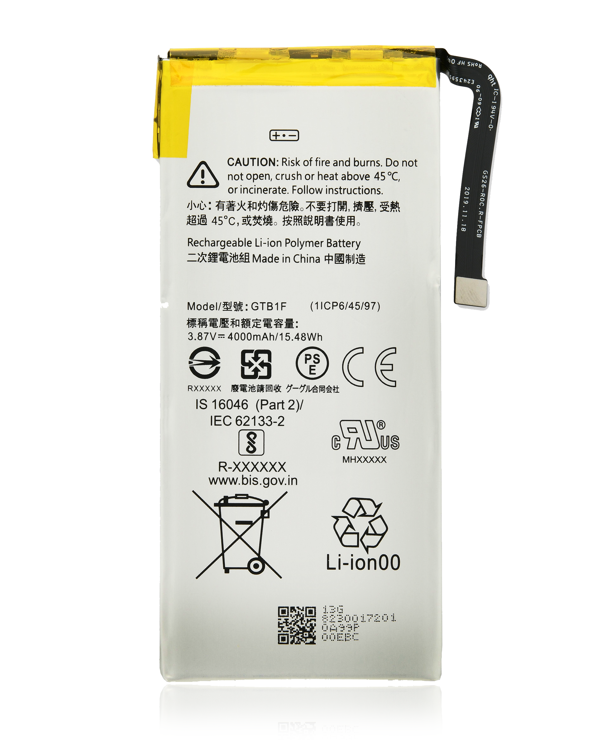 For Google Pixel 5 Battery Replacement (GTB1F)