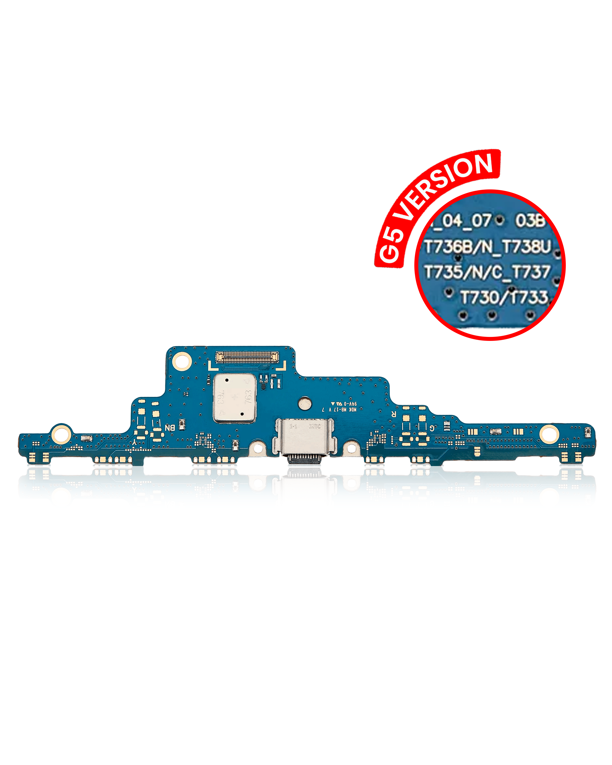 For Galaxy Tab S7 FE 12.4" (T730-T735-T736 / 2021) Charging Port Board Replacement (5G Version)