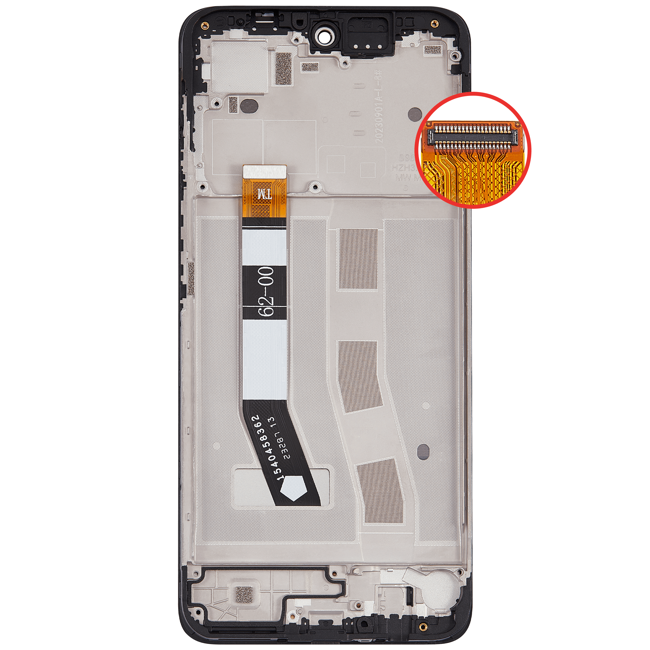 For Moto G54 (XT-2343-2 / 2023) LCD Screen Replacement With Frame (Premium) (All Colors)